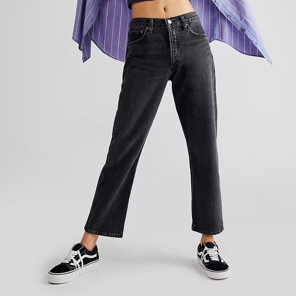Agolde Wyman Low Slung Vintage Straight Jeans in Paradox - Picture 1 of 8